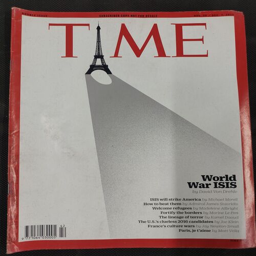Time . Edition :- ( Nov. 30 / Dec. 7, 2015 ) .