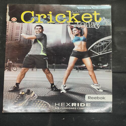 Cricket Today . Edition : - ( June 2009 ) . Front Cover Upper Side Cut .
