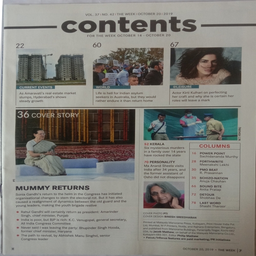 The Week (October 20, 2019)