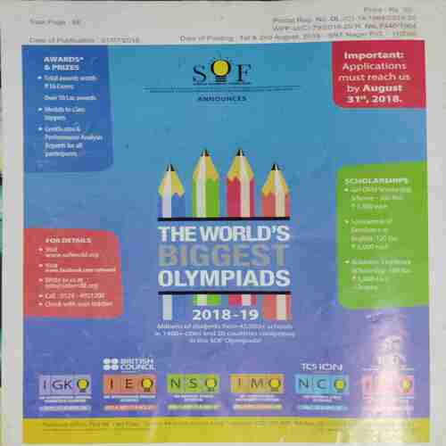 Science  Reporter (August 2018 )