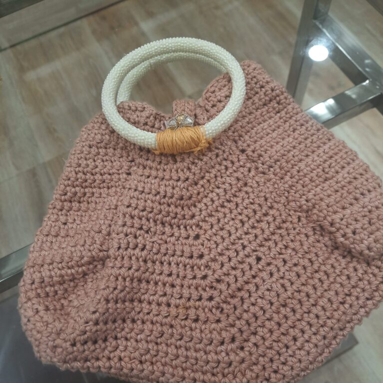 Handmade crosia pouch