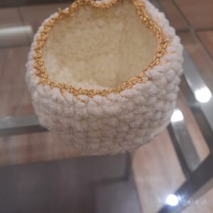 Handmade crosia bucket