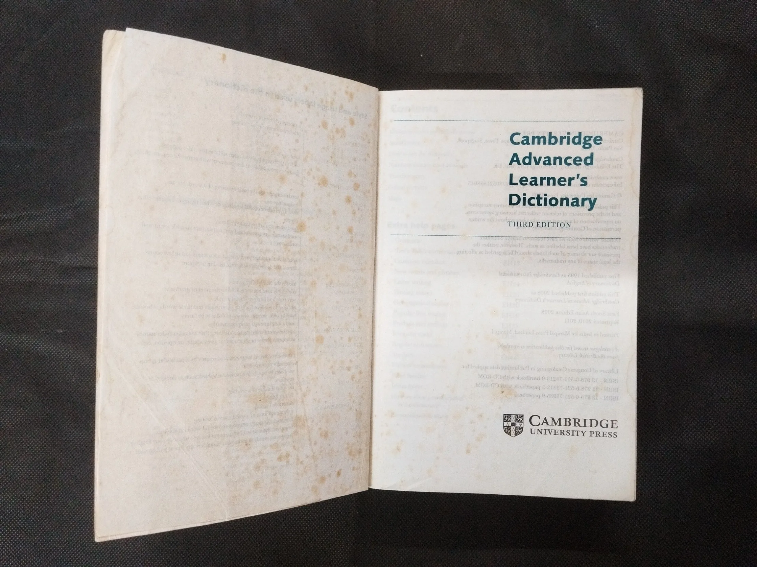 Cambridge Advanced Learner's Dictionary ( Third Edition ) .