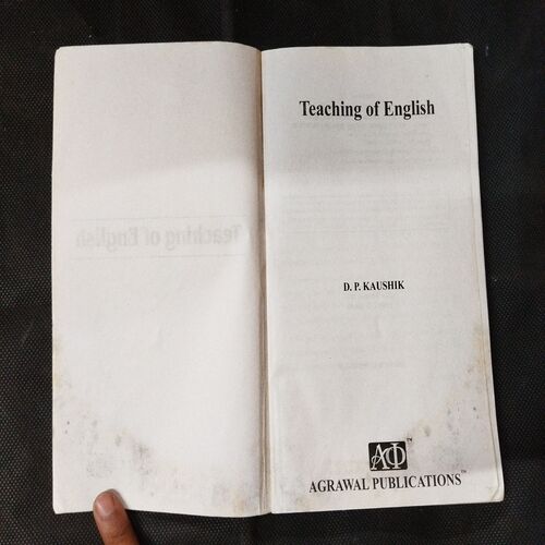 Teaching Of English ( D. P. Kaushik ) .