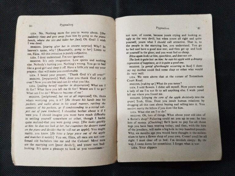 Pygmalion ( Bernard Shaw ) .