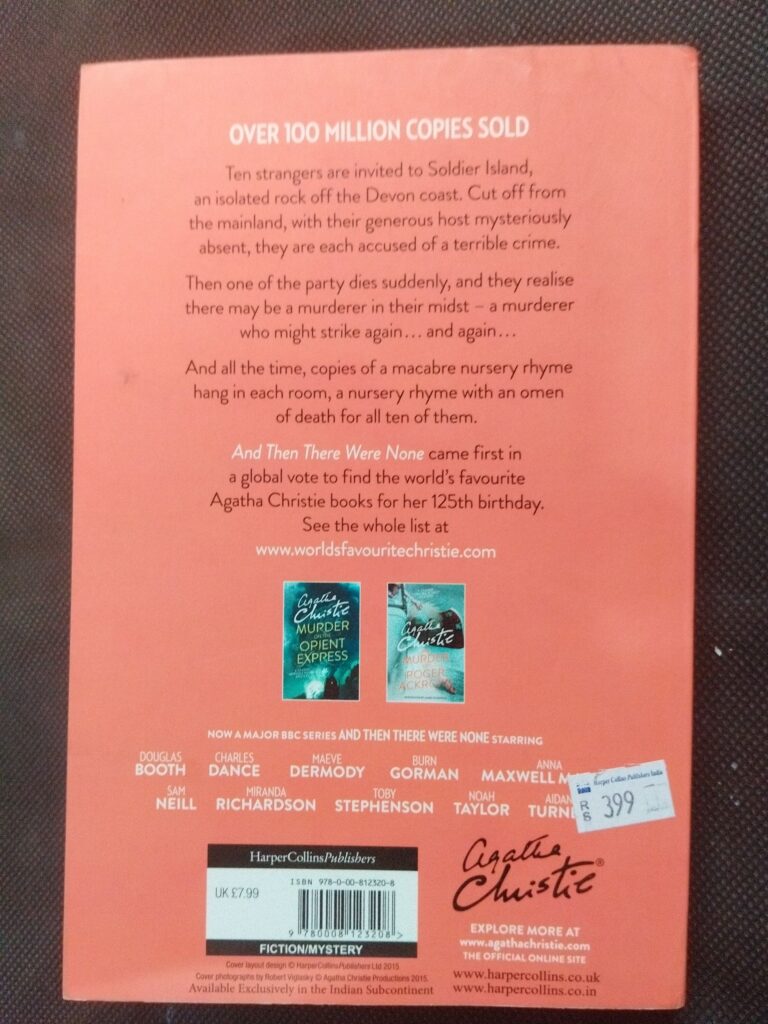 And Then There Were None ( Agatha Christie ) .