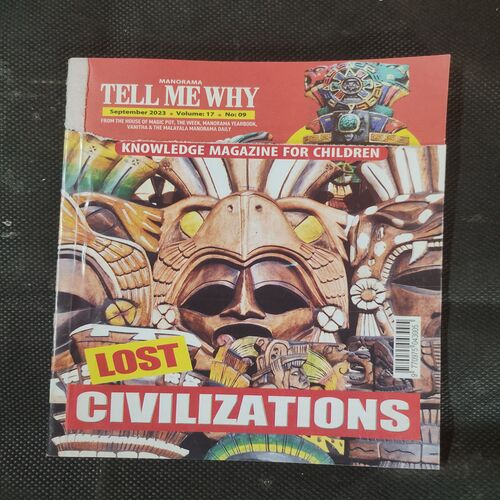 Tell Me Why . Edition :- ( Sept – 2023 , Vol. 17 , No. 09 ) .Front Cover Upper Side Half Cut .