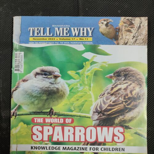 Tell Me Why . Edition :- ( Nov - 2023 , Vol. 17 , No. 11 ) .Front cover upper side half cut .