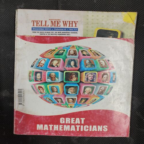 Tell Me Why . Edition :- ( Dec - 2014 , Vol. 08 , No. 12 ) . Front cover upper side half cut .