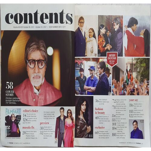 Filmfare ( October 23, 2017 )