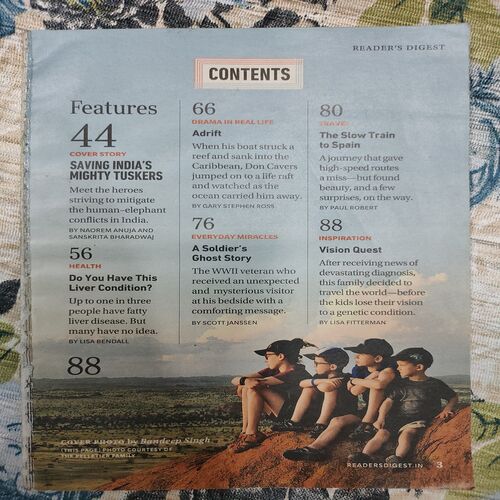 Reader's Digest . Edition :- ( Aug - 2023 ) . Front Cover Missing .