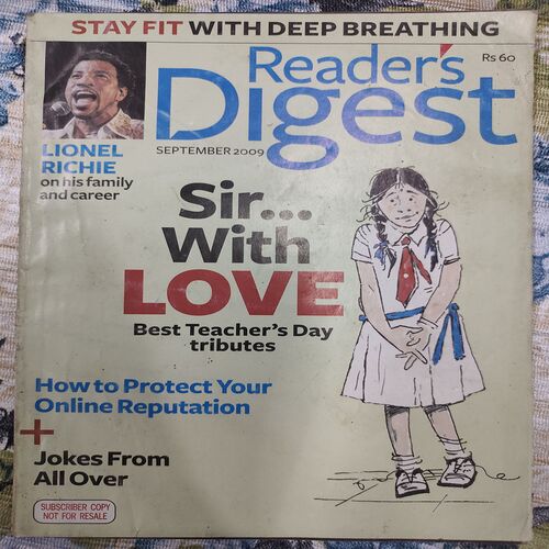 Reader's Digest . Edition :- ( Sept - 2009 ) .