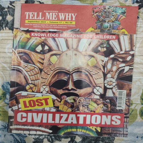 Tell Me Why . Edition :- ( Sept - 2023 , Vol. 17 , No. 09 ). Front Cover Upper Side Cut .