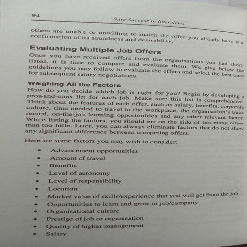 Sure Success In Interviews (By Jayant Neogy)