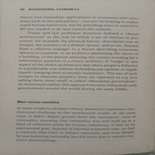 Behavioural Economics (By David Orrell)
