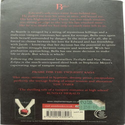 Eelipse (By Stephenie Meyer)