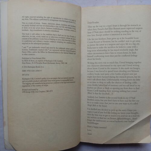 Suddenly Lost Summer (By Sarah Morgan)