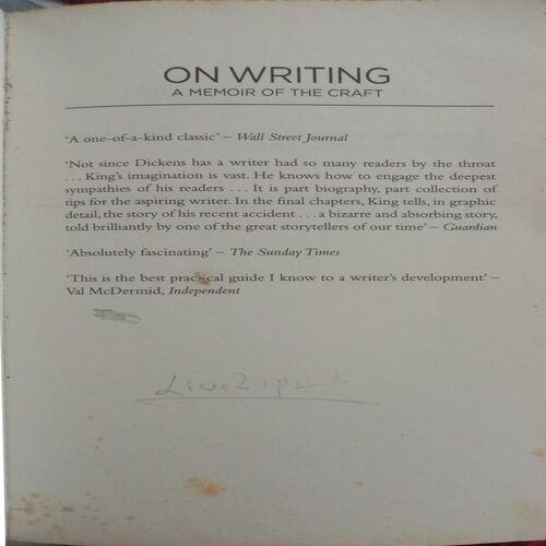 On Writing (By Stephen King)