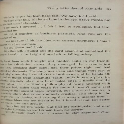The 3 Mistakes Of My Life (By Chetan Bhagat)