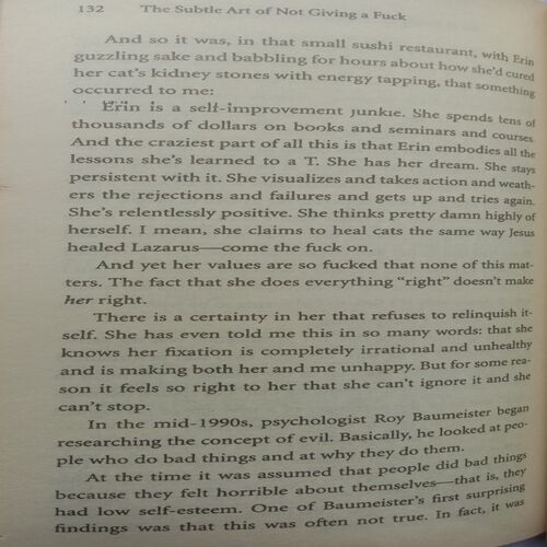 The Subtle Art Of Not Giving A Fuck (By Mark Manson)