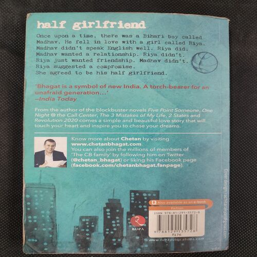 Chetan Bhagat Half Girlfriend .
