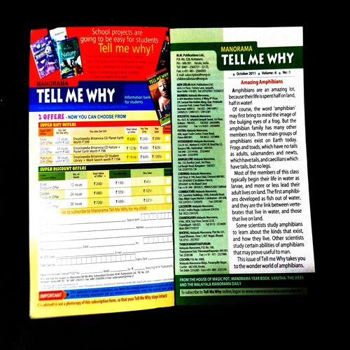 Tell Me Why - Amphibians ( October 2011 ) .