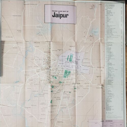 Tourist Guide Map Of Jaipur