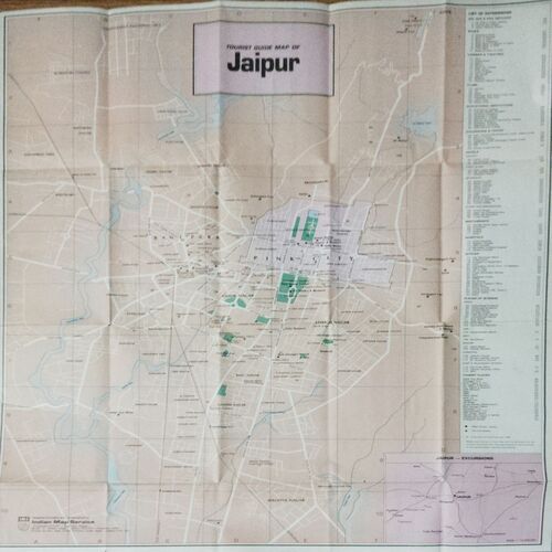 Tourist Guide Map Of Jaipur