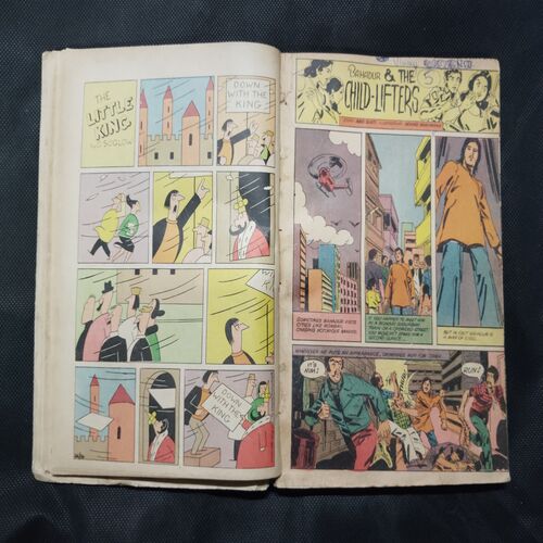(INDRAJAL COMICS) (SINGLE BINDING- 14 IN 1) (LANGUAGE- ENGLISH), 1.>THE JAIL BREAK, 2.>THE HAUNT OF THE GHOST, 3.>THE PHANTOM'S ADORED GEM (PAET-1), 4.>THE PHANTOM'S ADORED GEM (PART-2), 5.>BAHADUR & THE CHILD-LIFTERS, 6.>THE SINISTER WORLD OF `8', 7.>THE BATTLE OF GIANTS, 8.>THE LAW-BREAKERS, 9.>50,000 MILES IN SPACE, 10.>THE SECRET ASSIGNMENT, 11.>VIDROHEE DAANAV, 12.>BHAIKH KA KHAJAANA, 13.>BHEESHMA, 14.>DHRUVA.