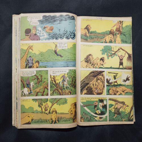 (INDRAJAL COMICS) (SINGLE BINDING- 14 IN 1) (LANGUAGE- ENGLISH), 1.>THE JAIL BREAK, 2.>THE HAUNT OF THE GHOST, 3.>THE PHANTOM'S ADORED GEM (PAET-1), 4.>THE PHANTOM'S ADORED GEM (PART-2), 5.>BAHADUR & THE CHILD-LIFTERS, 6.>THE SINISTER WORLD OF `8', 7.>THE BATTLE OF GIANTS, 8.>THE LAW-BREAKERS, 9.>50,000 MILES IN SPACE, 10.>THE SECRET ASSIGNMENT, 11.>VIDROHEE DAANAV, 12.>BHAIKH KA KHAJAANA, 13.>BHEESHMA, 14.>DHRUVA.