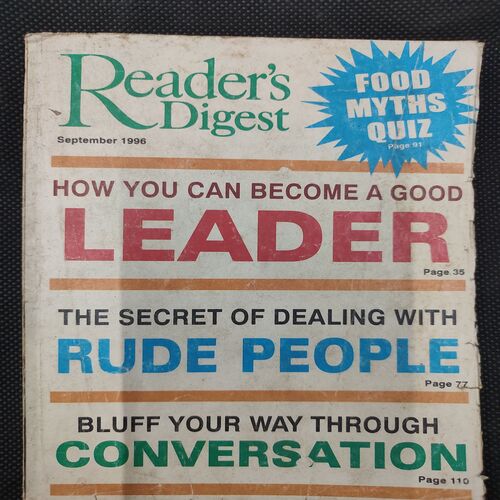 Reader’s Digest . Edition :- ( Sept - 1996 ) .