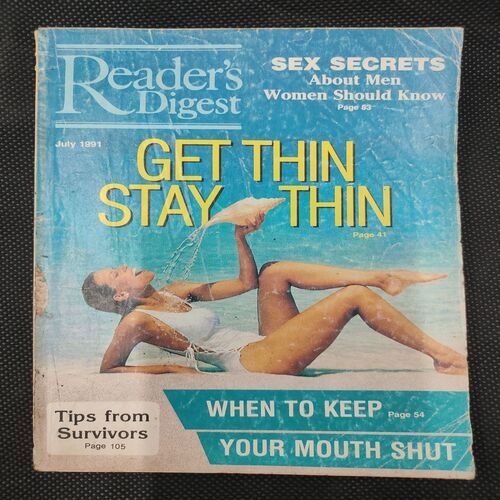 Reader’s Digest . Edition :- ( July - 1991 ) .