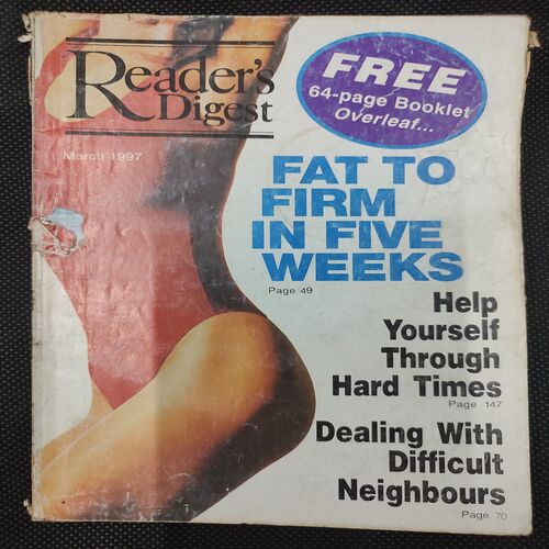 Reader’s Digest . Edition :- ( March - 1997 ) . Back Cover Little cut from down side .