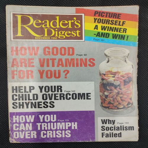 Reader’s Digest . Edition :- ( Nov - 1992 ) .