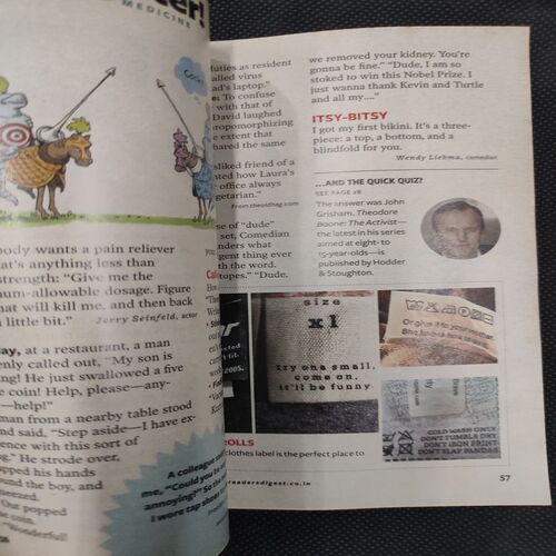 Reader’s Digest . Edition :- ( July - 2013 ) .