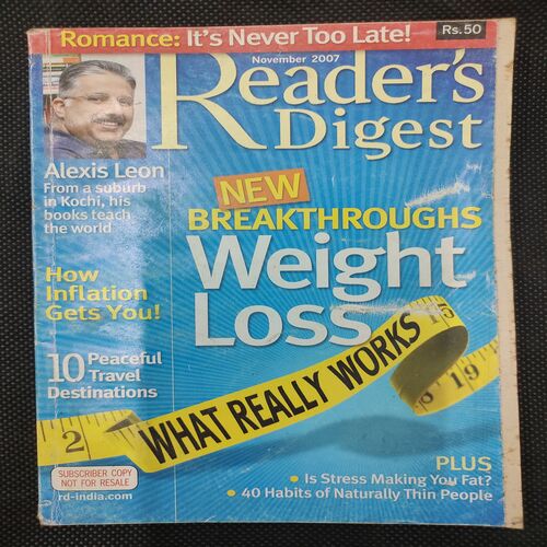 Reader’s Digest . Edition :- ( Nov - 2007 ) .