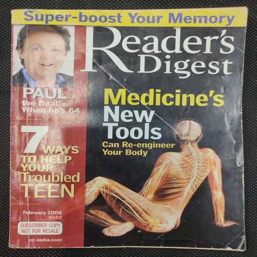 Reader’s Digest . Edition :- ( Feb - 2006 ) .