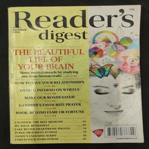 Reader’s Digest . Edition :- ( Oct - 2014 ) .