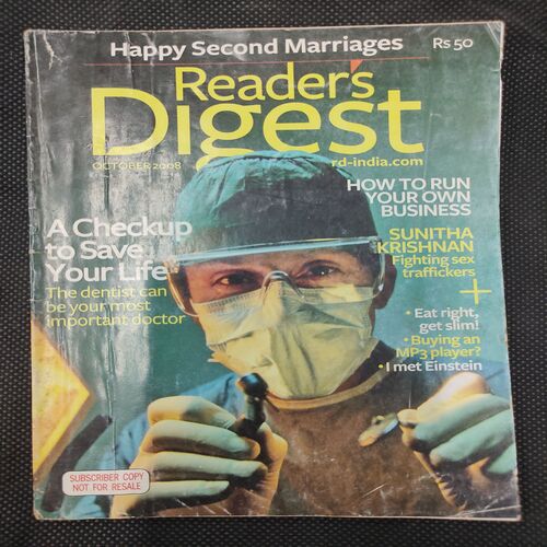 Reader’s Digest . Edition :- ( Oct - 2008 ) .