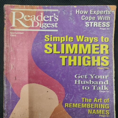 Reader’s Digest . Edition :- ( Sept - 1992 ) .