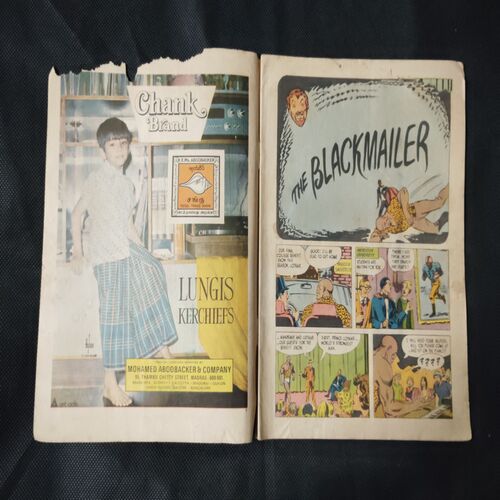 THE BLACK MAILER (FRONT COVER AND FIRST PAGE LITTLE CUT ON UPPER SIDE)