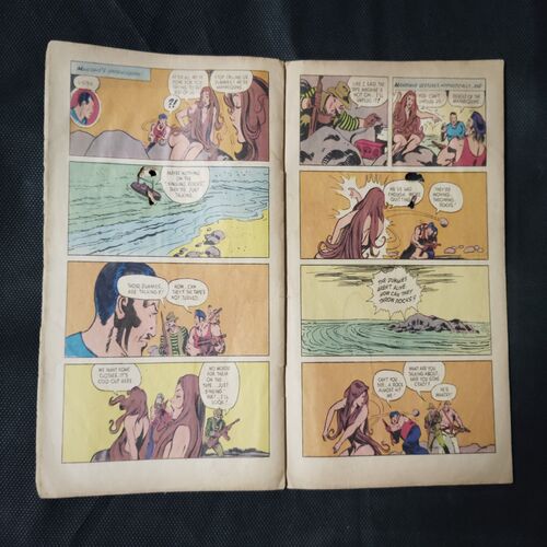 MYSTERY OF THE SINGING ROCKS (FRONT COVER BIG CUT ON MIDDLE)