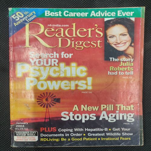 Reader’s Digest . Edition :- ( January - 2004 ) .