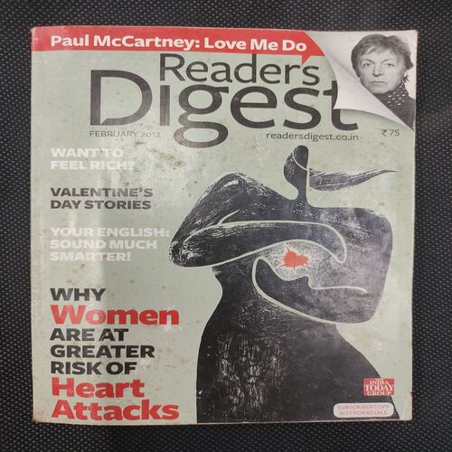 Reader’s Digest . Edition :- ( Feb - 2012 ) .