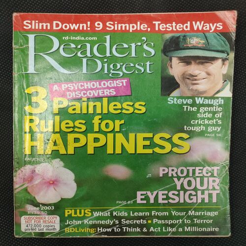 Reader’s Digest . Edition :- ( June - 2003 ) .