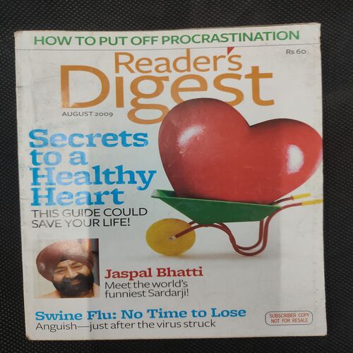 Reader’s Digest . Edition :- ( Aug - 2009 ) .