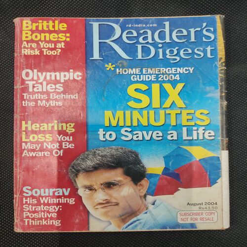Reader’s Digest . Edition :- ( Aug - 2004 ) .