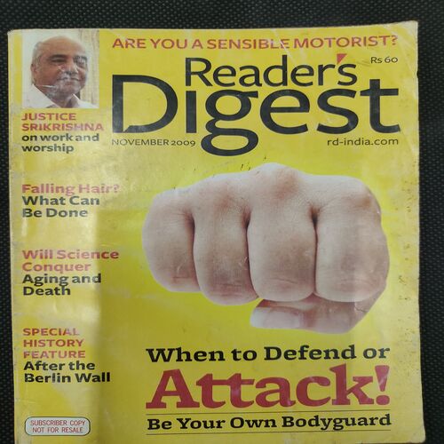 Reader’s Digest . Edition :- ( Nov - 2009 ) .