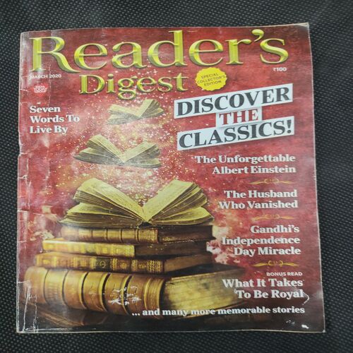 Reader’s Digest . Edition :- ( March - 2020 ) .