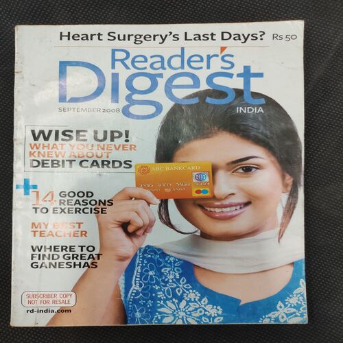 Reader’s Digest . Edition :- ( Sept - 2008 ) .